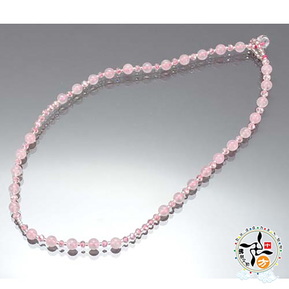 星光粉晶項鍊6mm【十方】141031