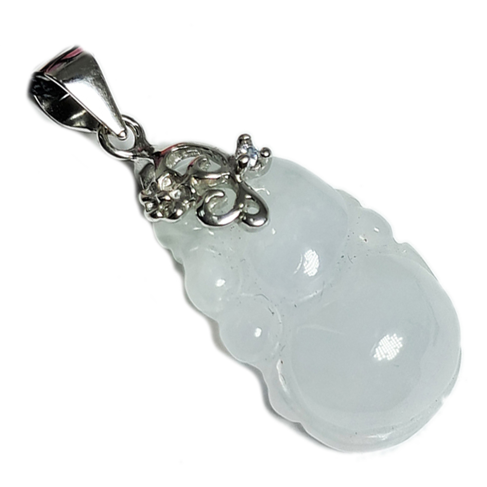 玉葫蘆(鑲銀)墜飾【十方】140639