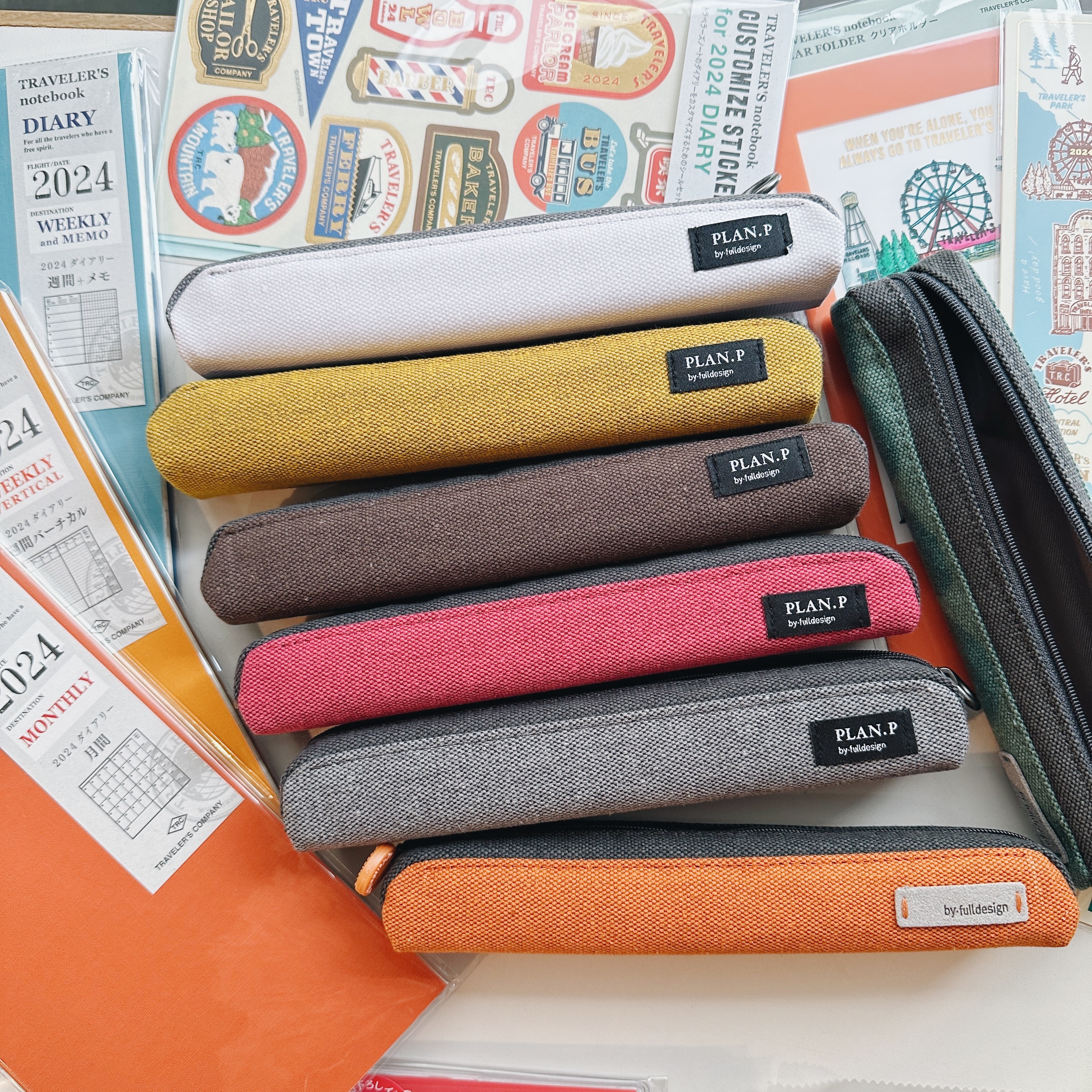 pocket長型筆袋 牛津布｜韓國fulldesign