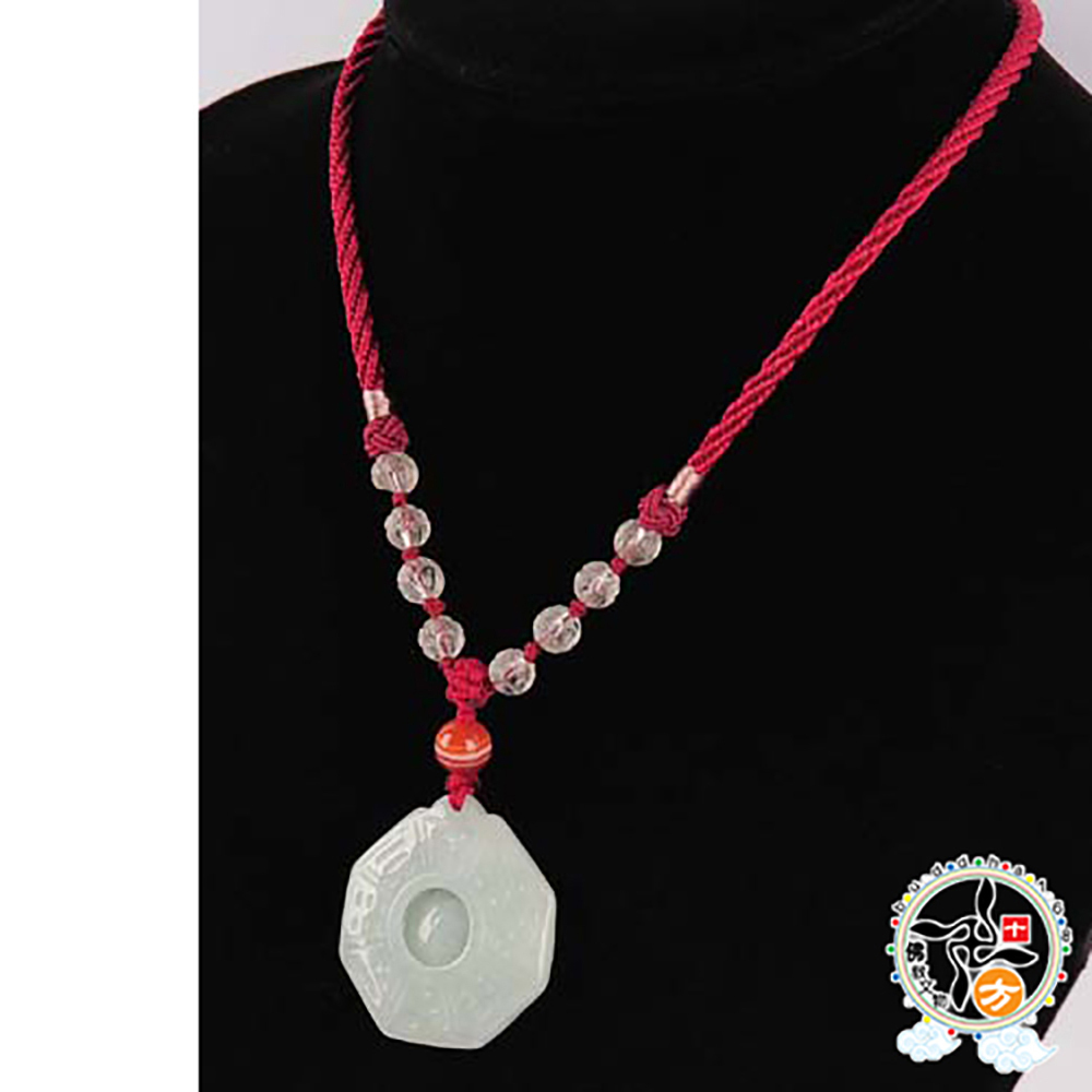 玉八卦中國結項鍊【十方】141217