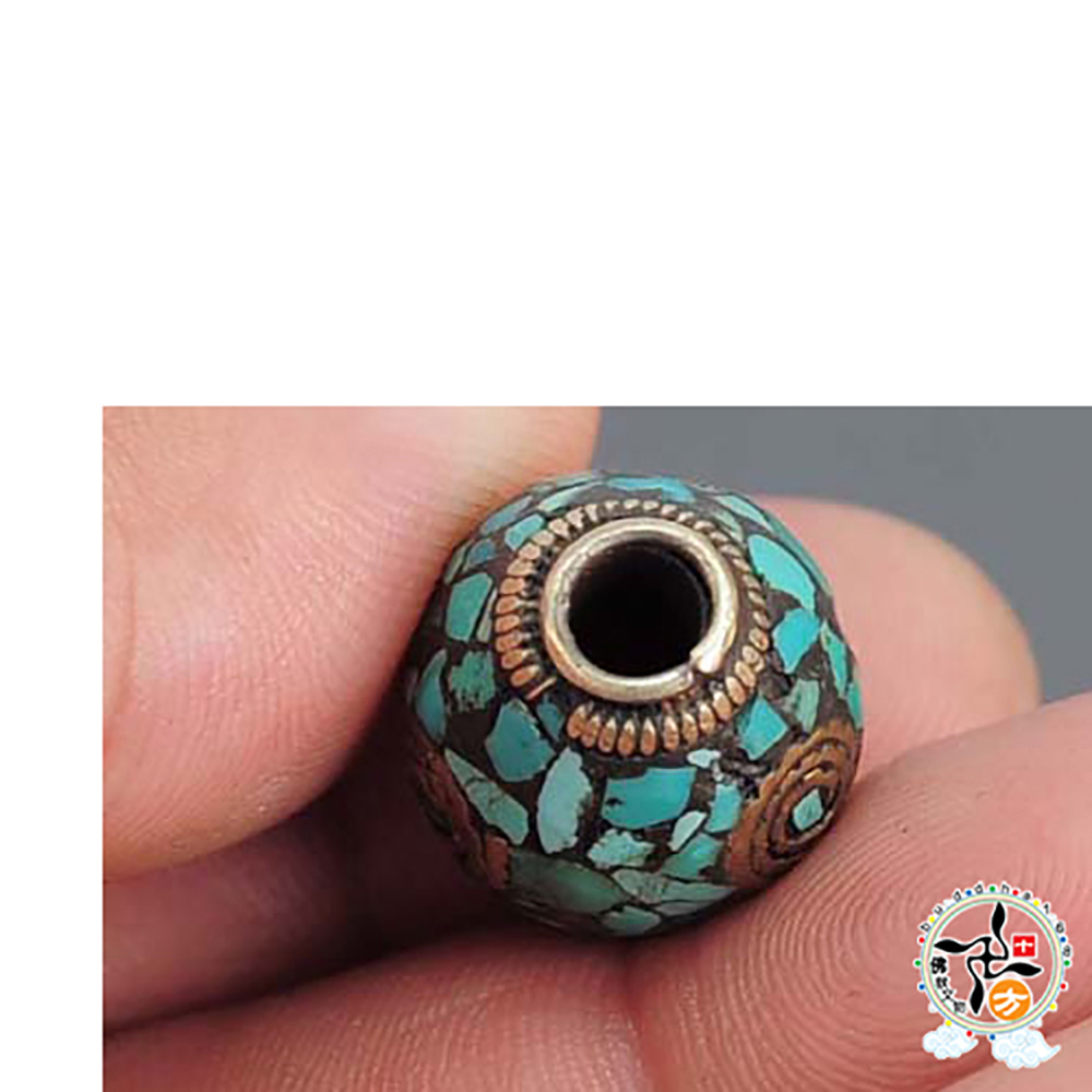 綠松石藏式手工銅珠【十方】141265