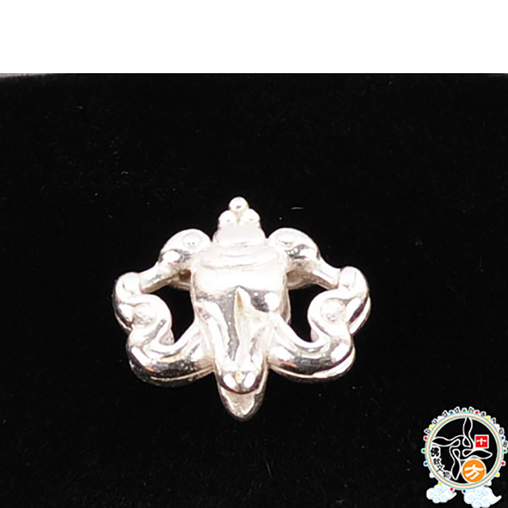 銅鎏銀 法螺財寶1.7*1.4*0.5公分【十方】141363