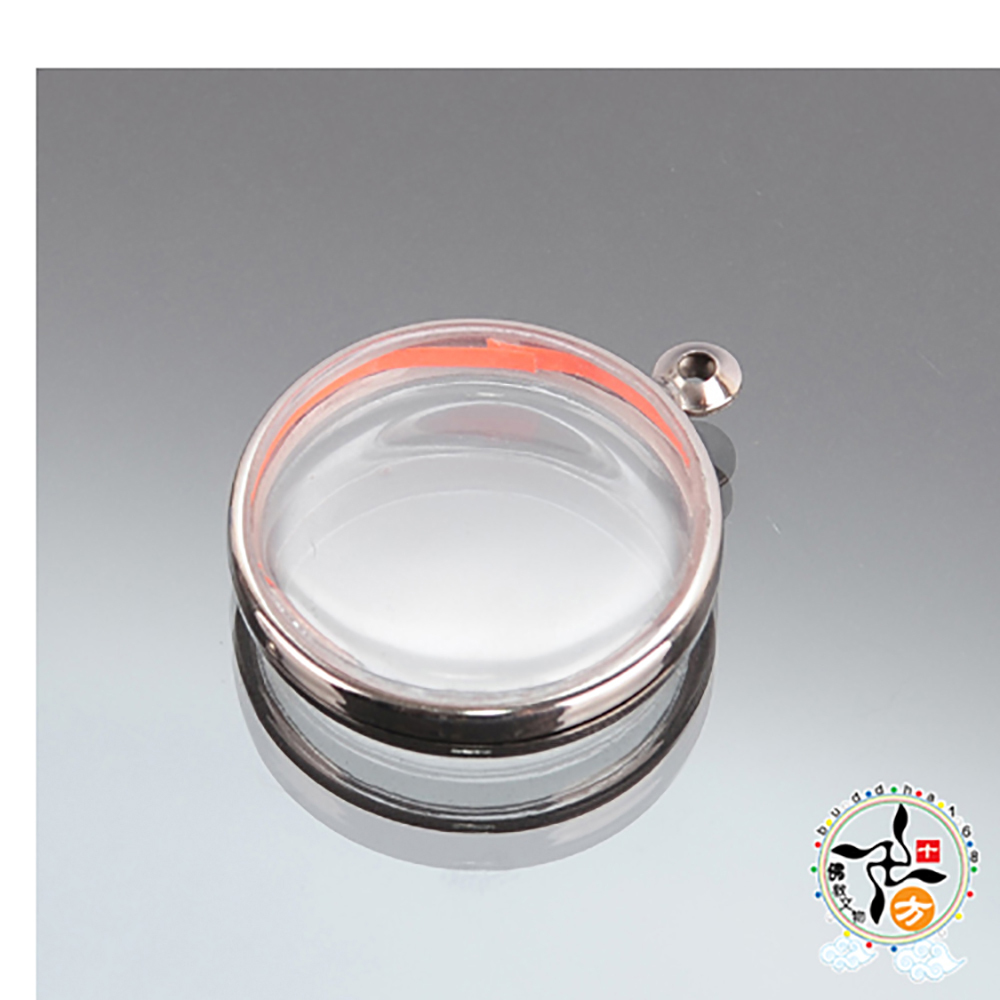 圓形嘎嗚舍利盒4*1.2公分【十方】142110