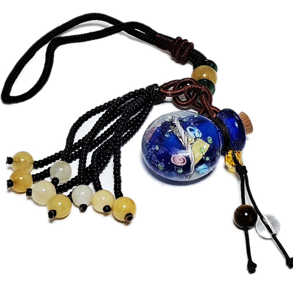 紫琉璃 寶瓶 精油瓶 掛飾【十方】142794