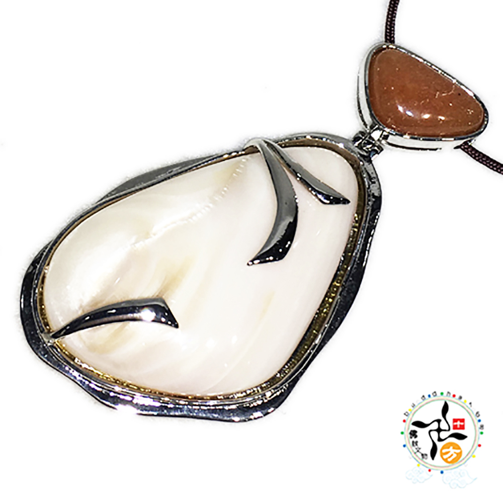 紅玉髓+硨磲 典雅風墜飾【十方】143298