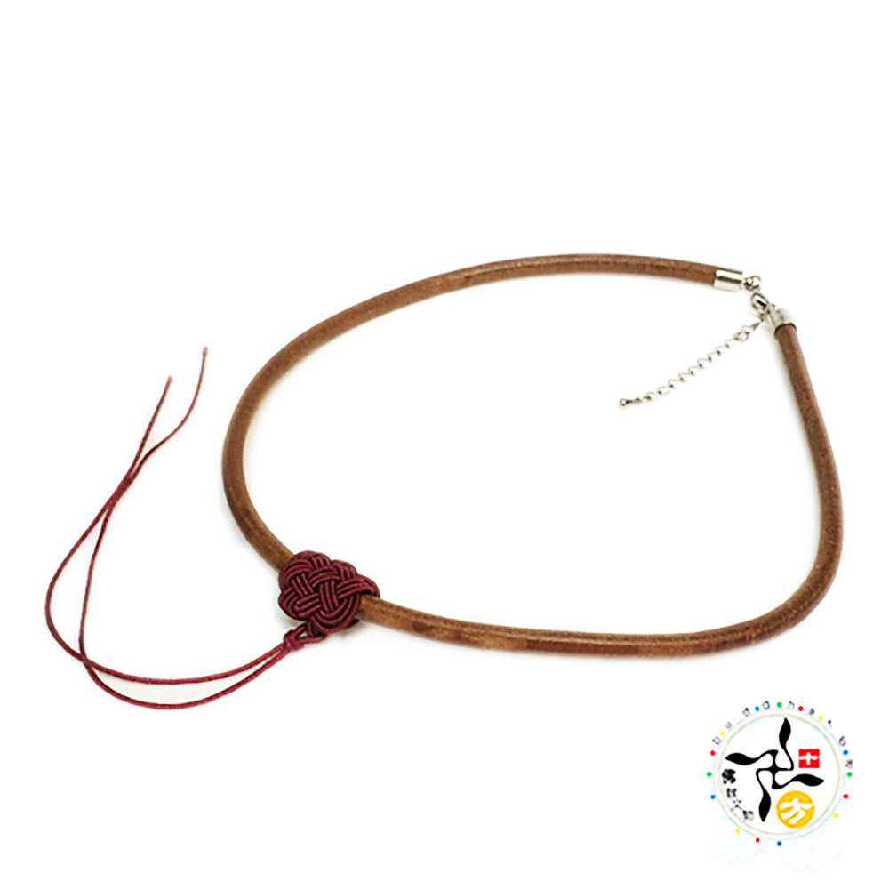 中國結+皮繩項鍊【十方】143552
