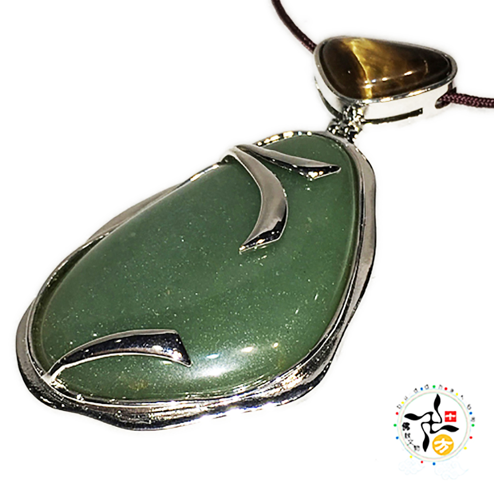 東菱玉+虎眼石 典雅風墜飾【十方】143297