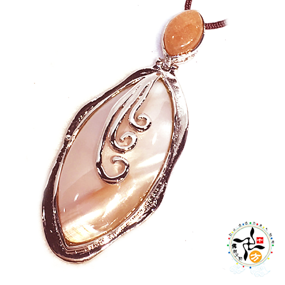 紅玉髓+硨磲 典雅風墜飾【十方】143294