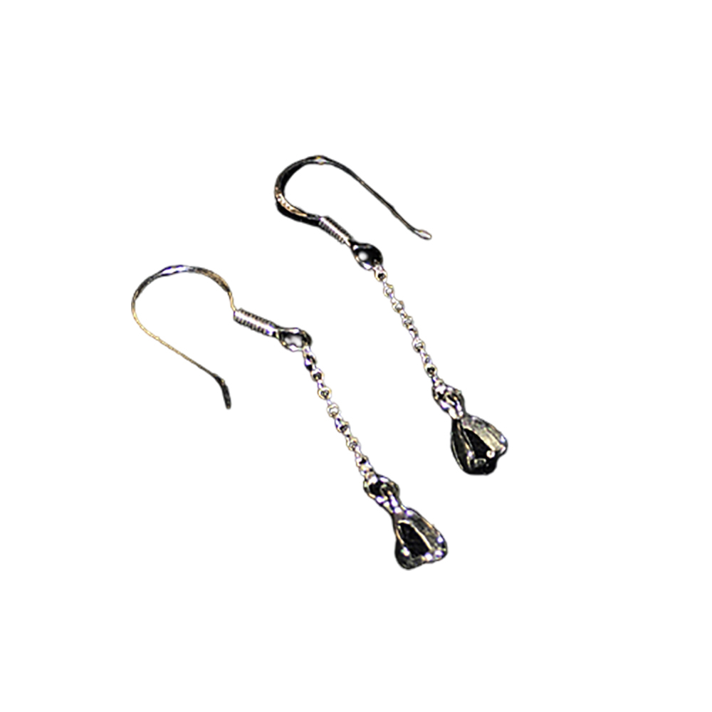 耳針,扣頭DIY配件925純銀3.6公分1對【十方】143713