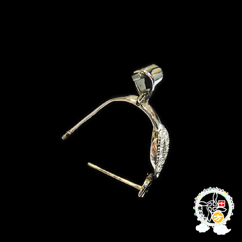 古錢碎鑽墜頭,扣頭925純銀1.2*0.7公分【十方】143700