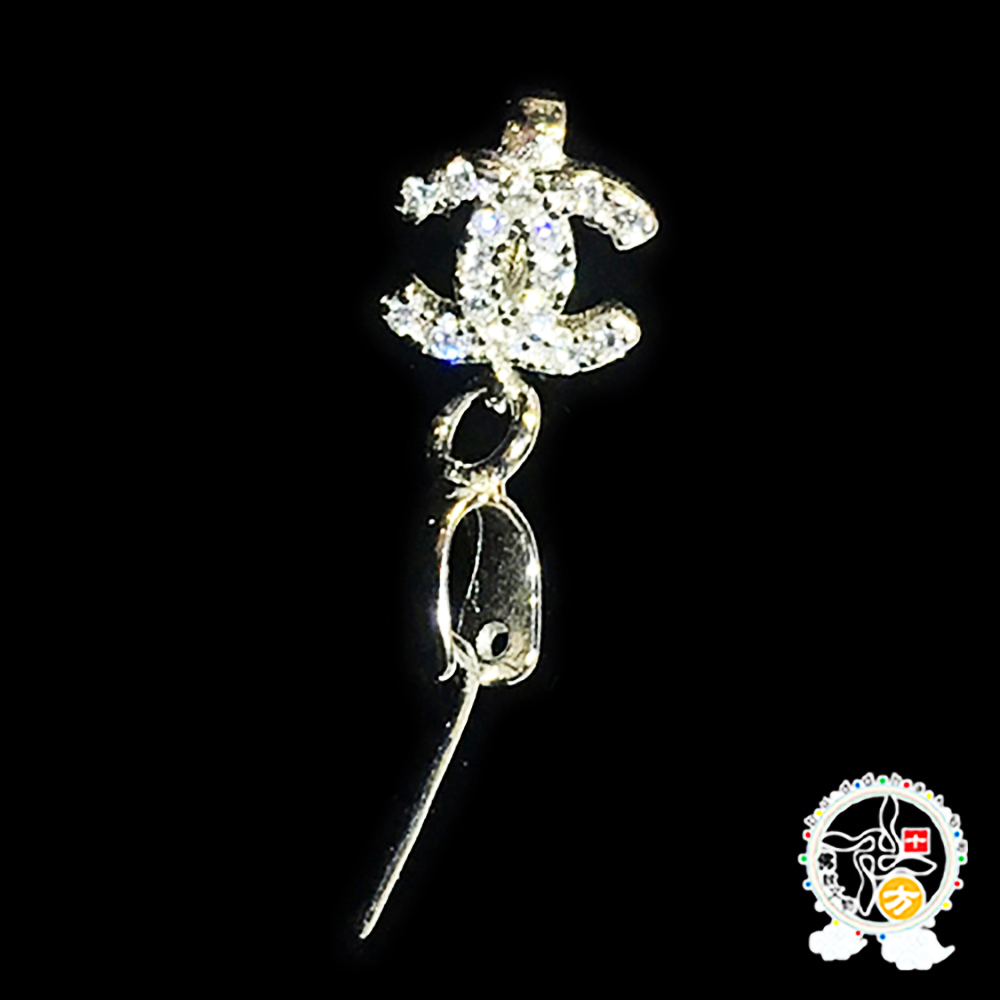 雙C碎鑽墜頭925純銀0.2*0.3公分【十方】143701