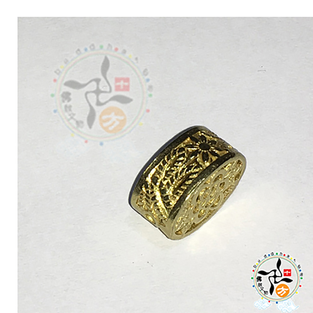 橢圓花球  銅配件1.4*1*0.7公分【十方】143767