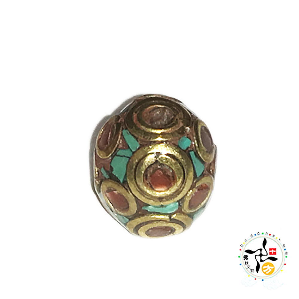 圓筒 藏式手工銅珠1.4*1.3 公分【十方】143935