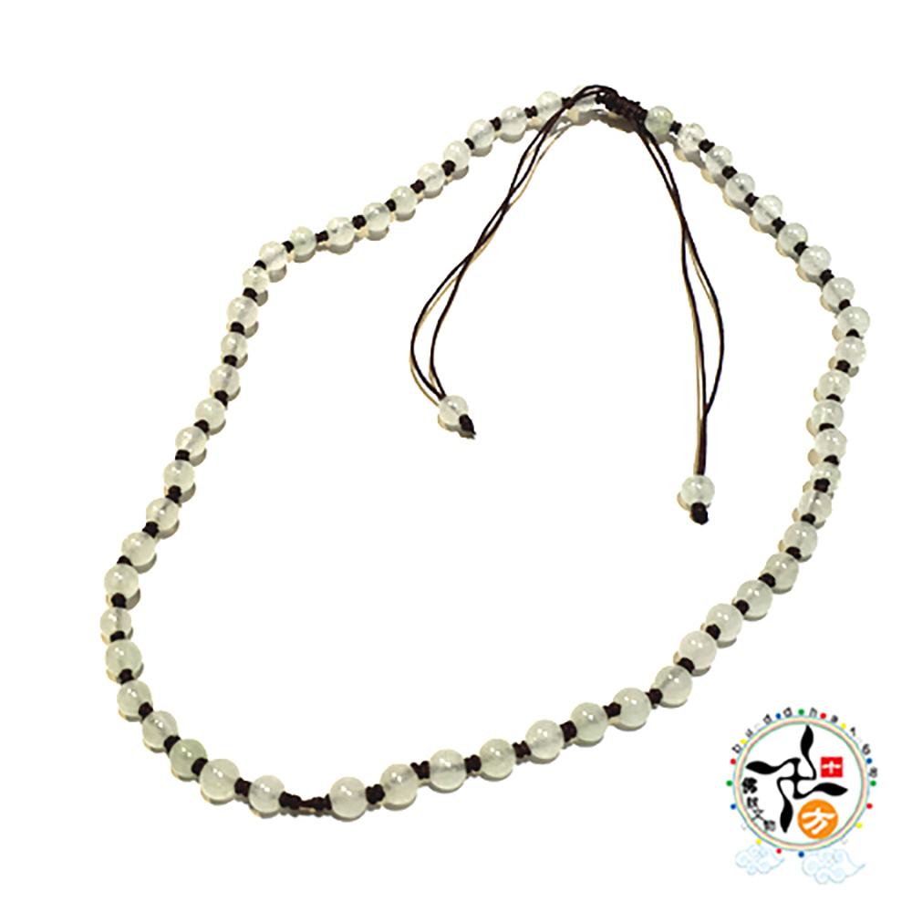 玉珠項鍊 緬甸玉0.6公分【十方】143949