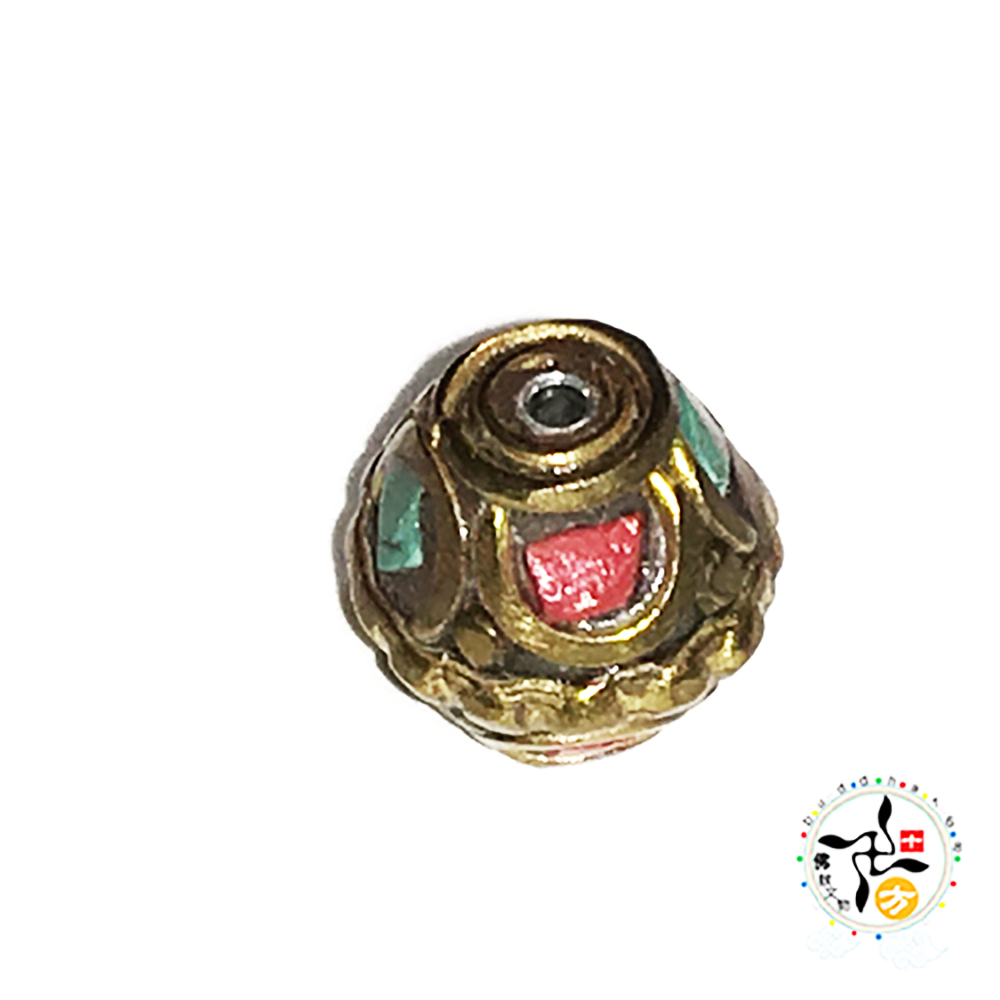 菱形 藏式手工銅珠1.6*1.3公分【十方】143924