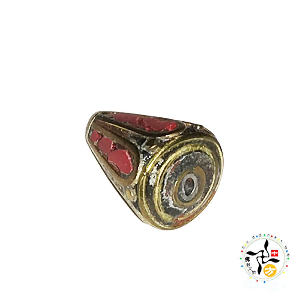 三角錐形 藏式手工銅珠1.5*1.1 公分【十方】143931