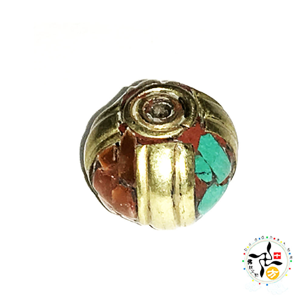 藏式手工銅珠1.2*1.5公分【十方】143923