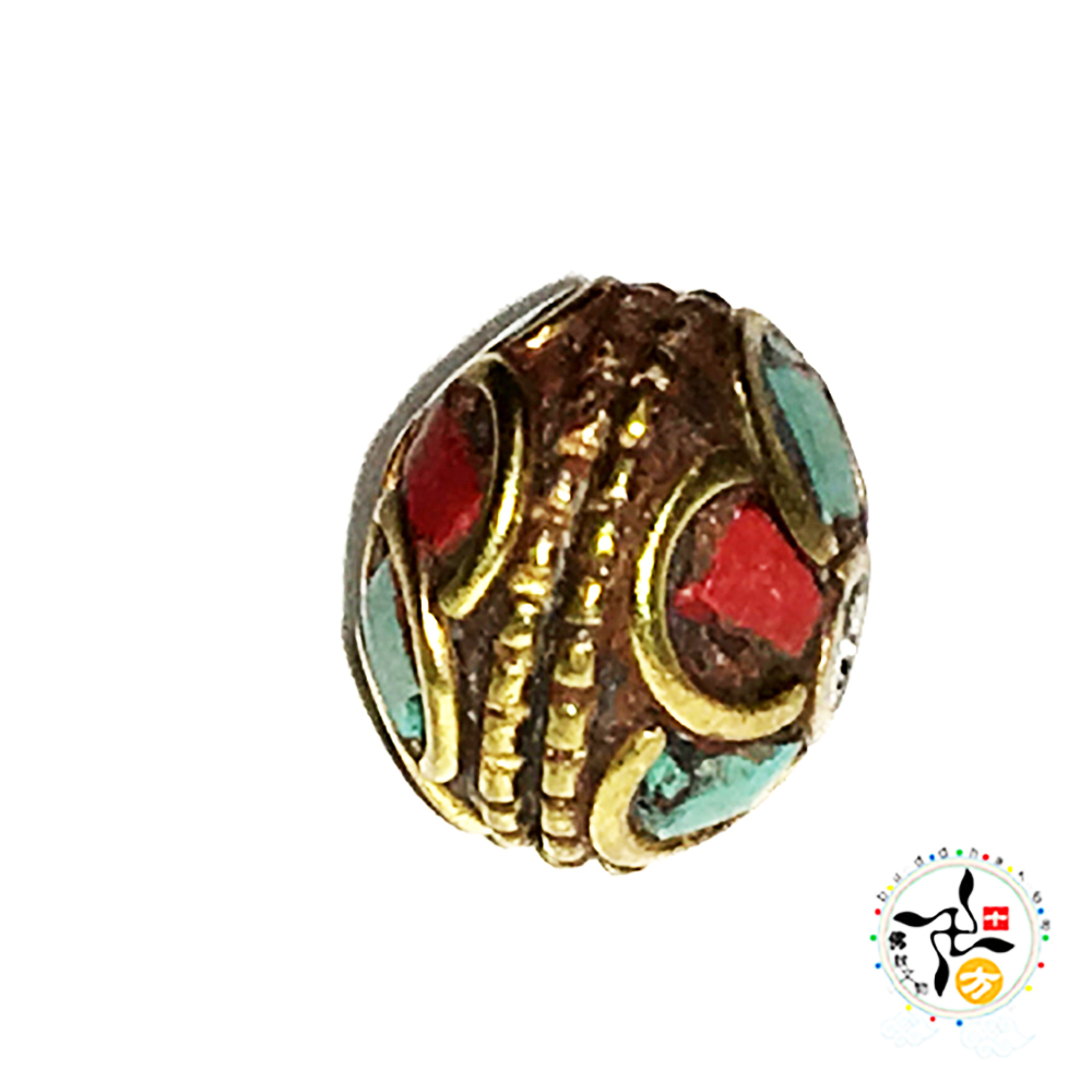 藏式手工銅珠1.3*1.1公分【十方】143925