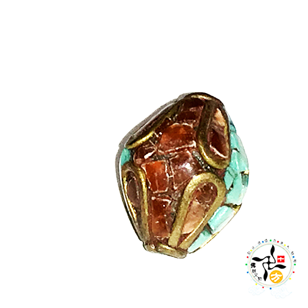 菱形 藏式手工銅珠1.6*1.2公分【十方】143926