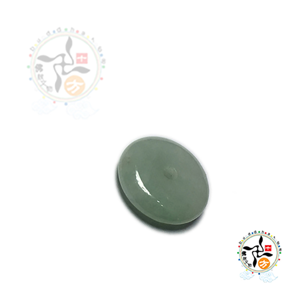平安扣 湖青 玉 配件 直徑1公分1個【十方】144392