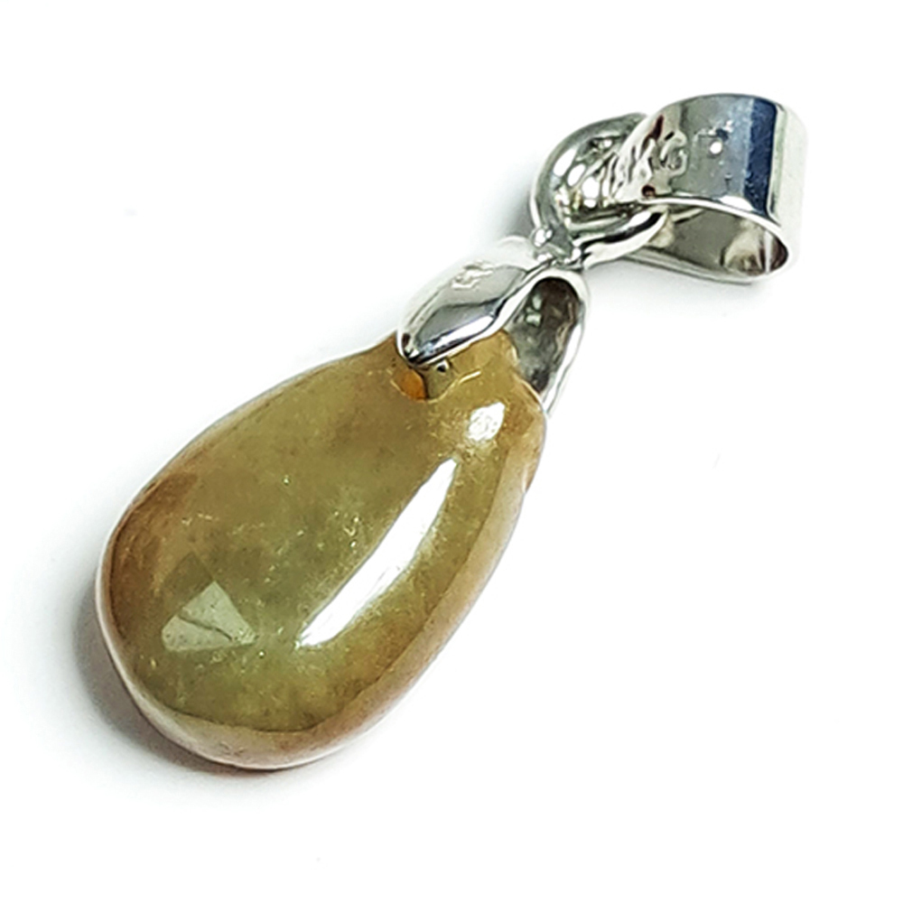 水滴玉墜 +925銀扣頭 2.3 公分【十方】144729