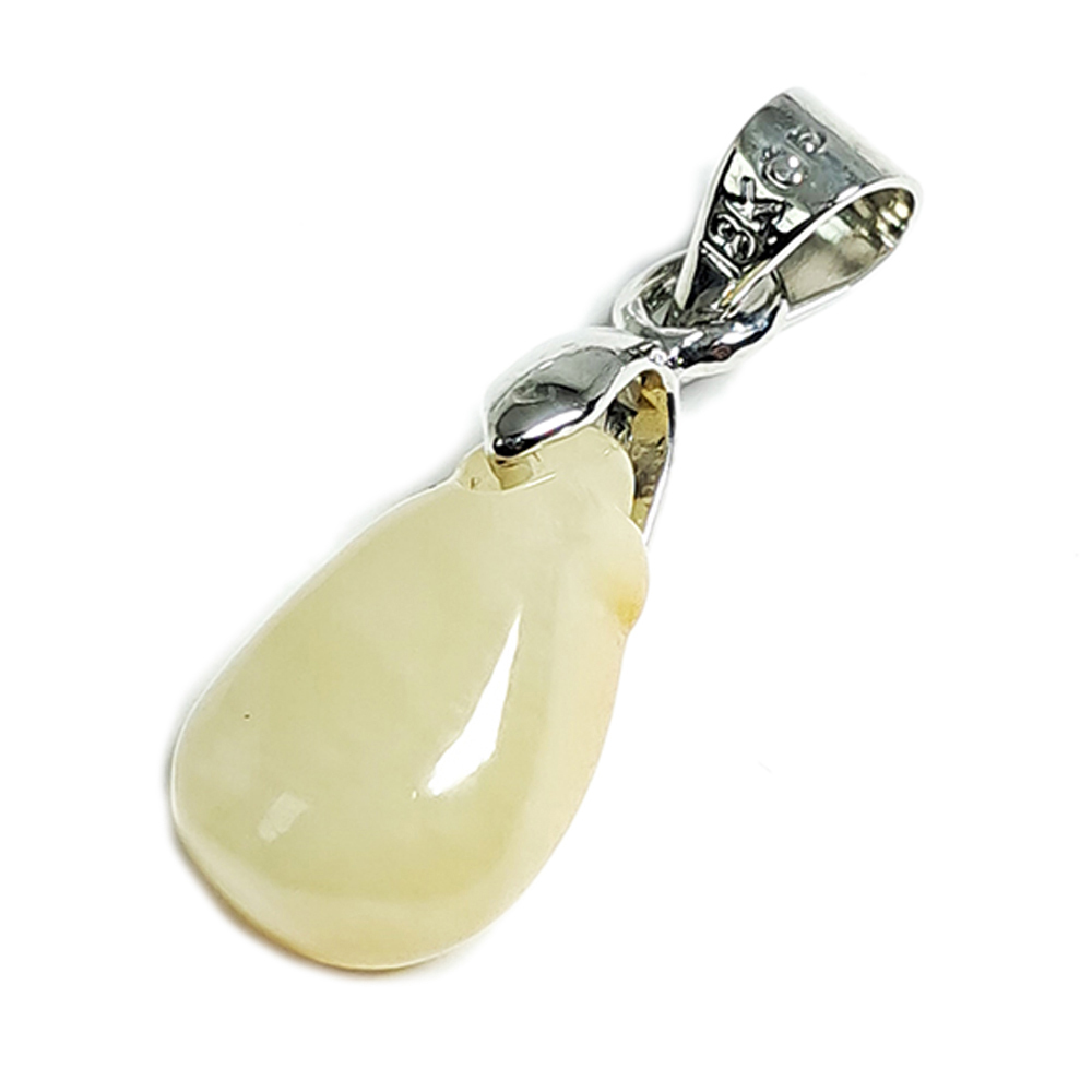 水滴玉墜 +925銀扣頭 2.3 公分【十方】144736