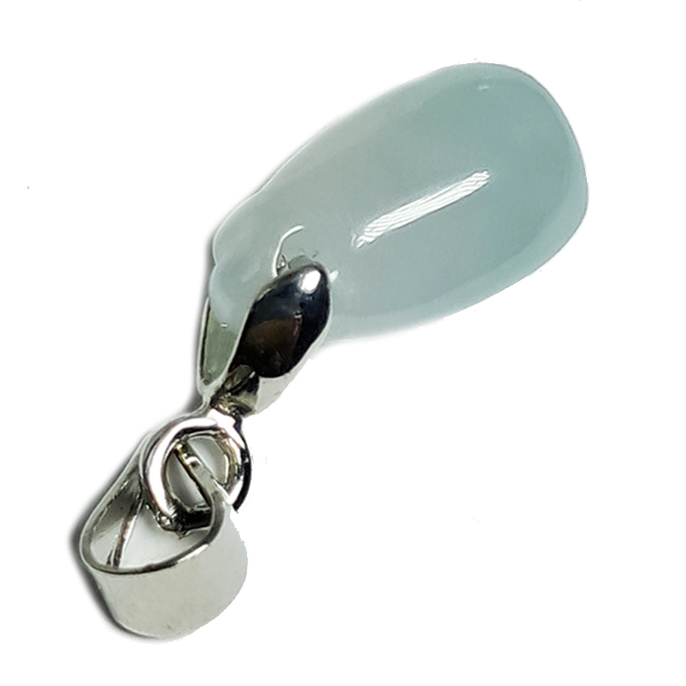 水滴玉墜 +925銀扣頭 2.3 公分【十方】144726