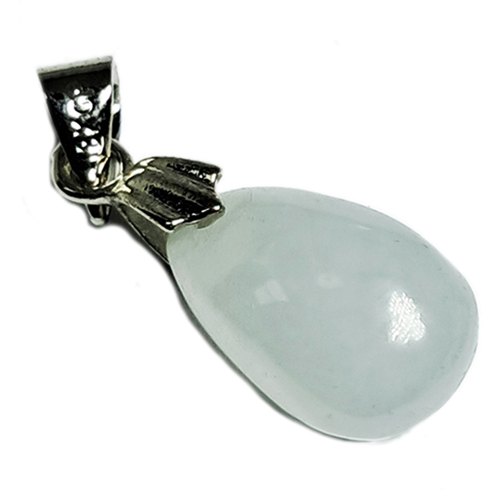 水滴玉墜 +925銀扣頭 2.3 公分【十方】144728