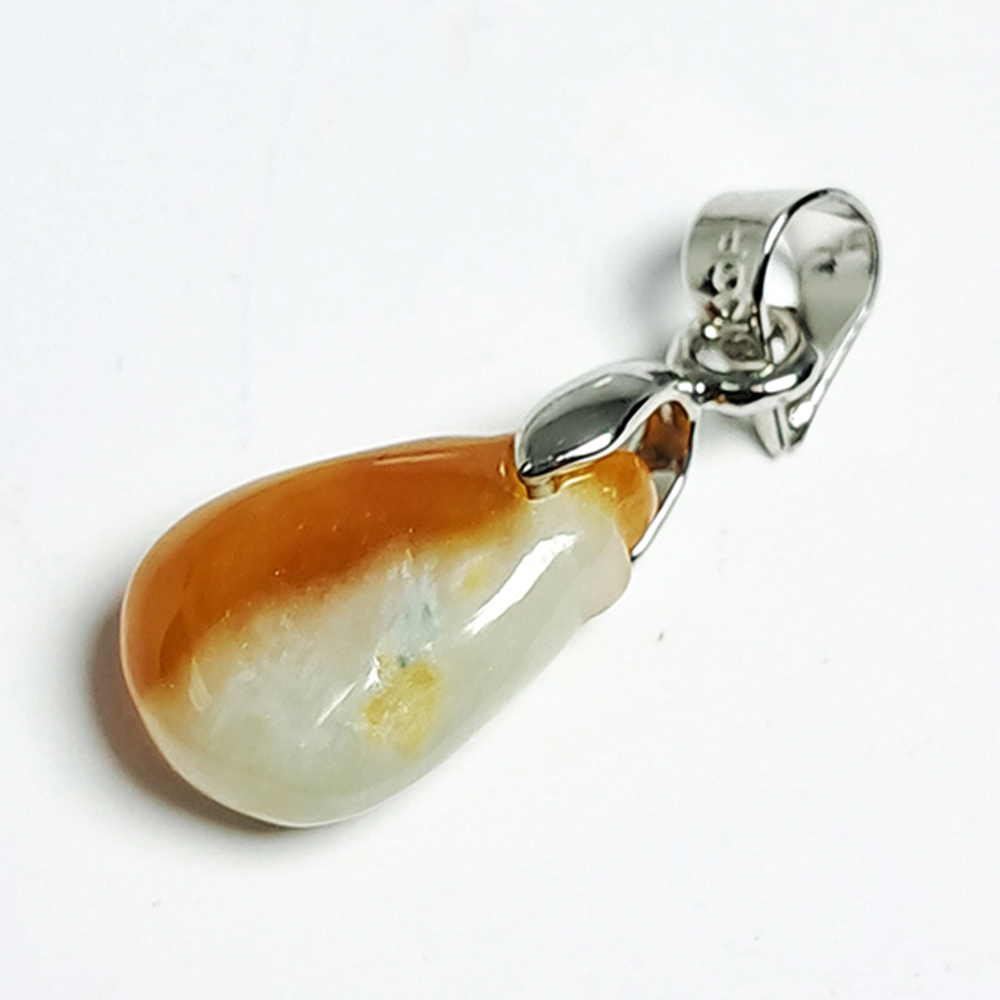 水滴玉墜 +925銀扣頭 2.3 公分【十方】144731