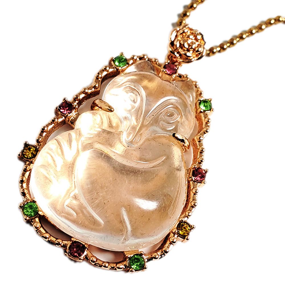 狐仙星光粉晶墜飾+項鍊【十方】144844