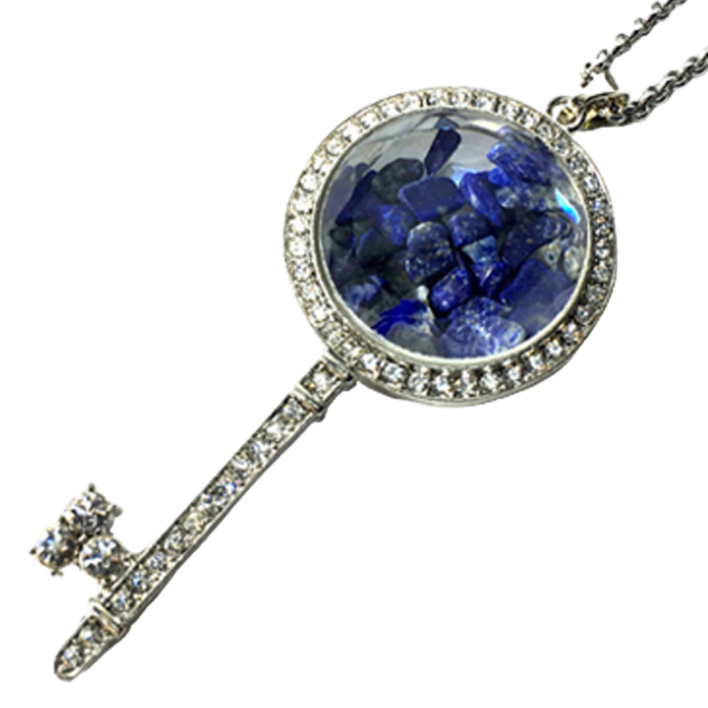 青金石 能量鑽石之鑰 項鍊 51公分【十方】145882