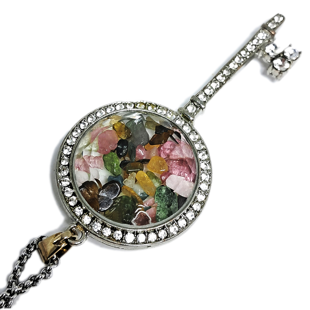 碧璽 能量鑽石之鑰 項鍊 51公分【十方】145881