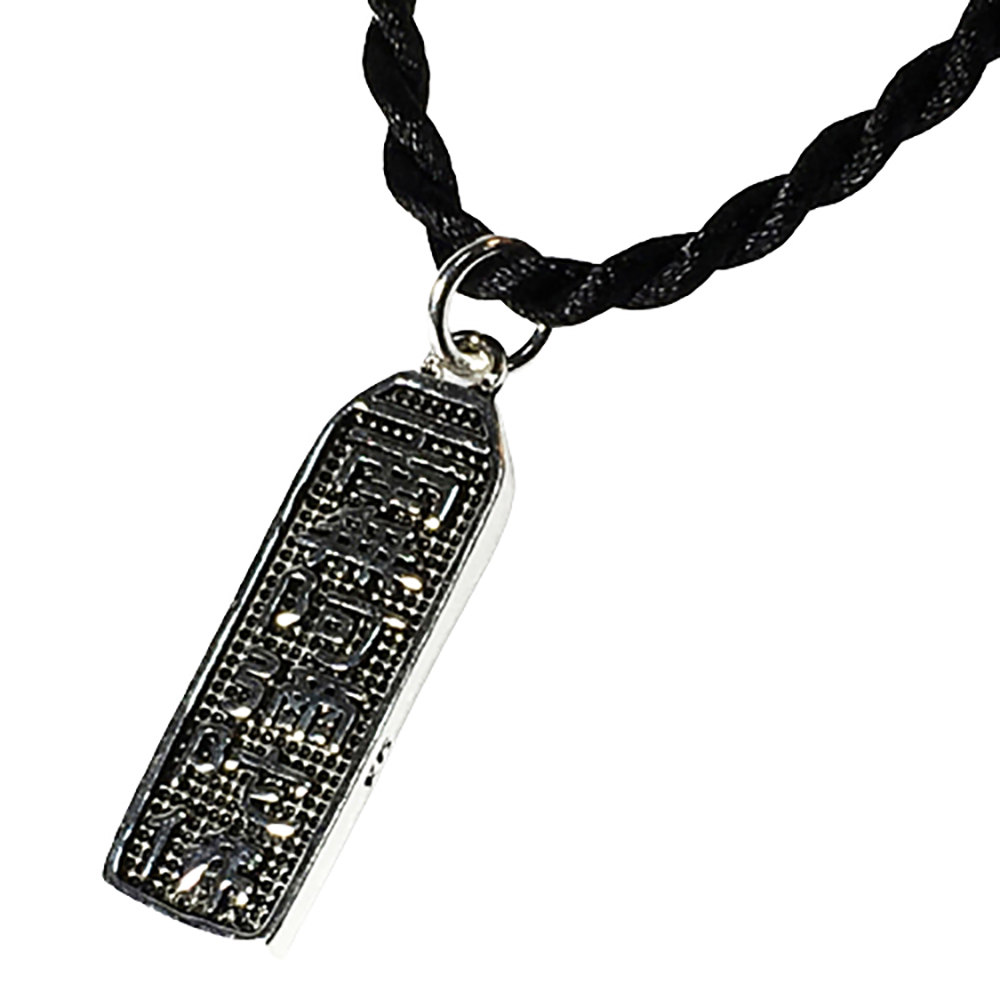 南無阿彌陀佛蓮花925銀黑繩項鍊【十方】145996