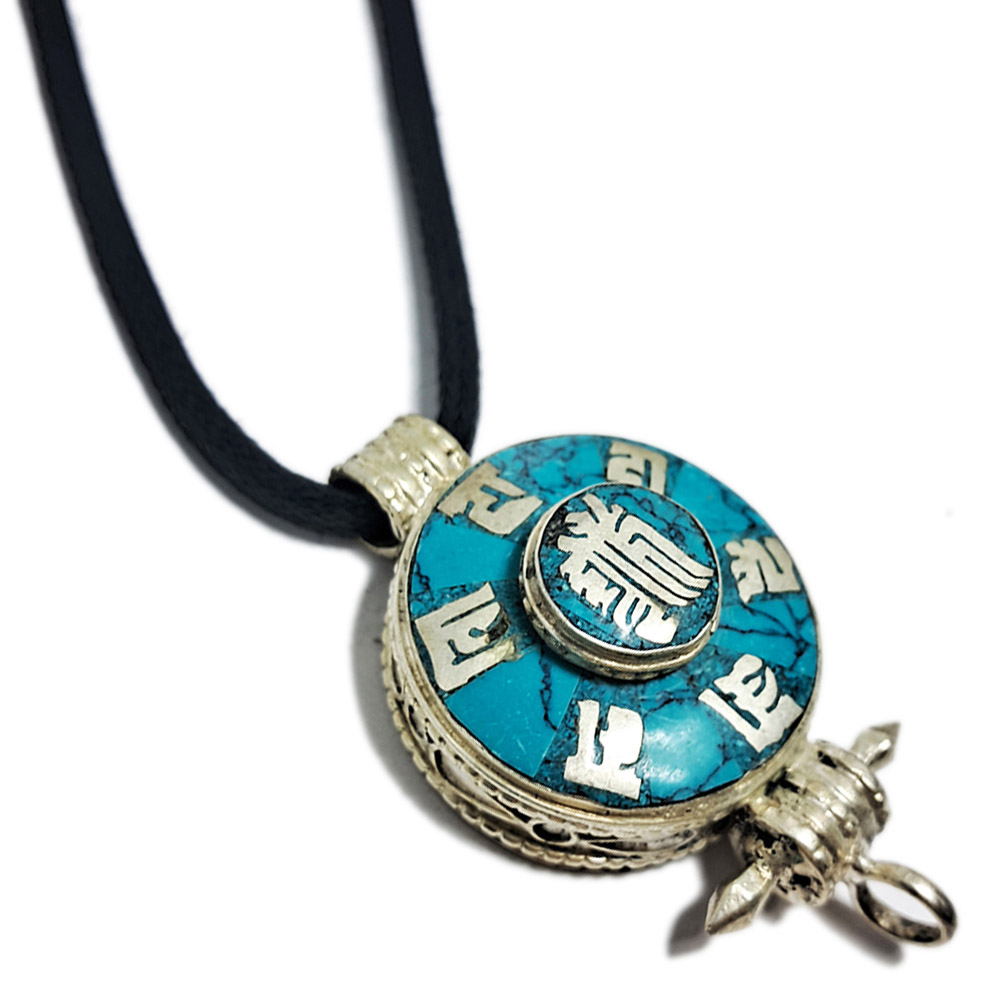 十相自在+六字真言綠松石嘎屋項鍊【十方】147801