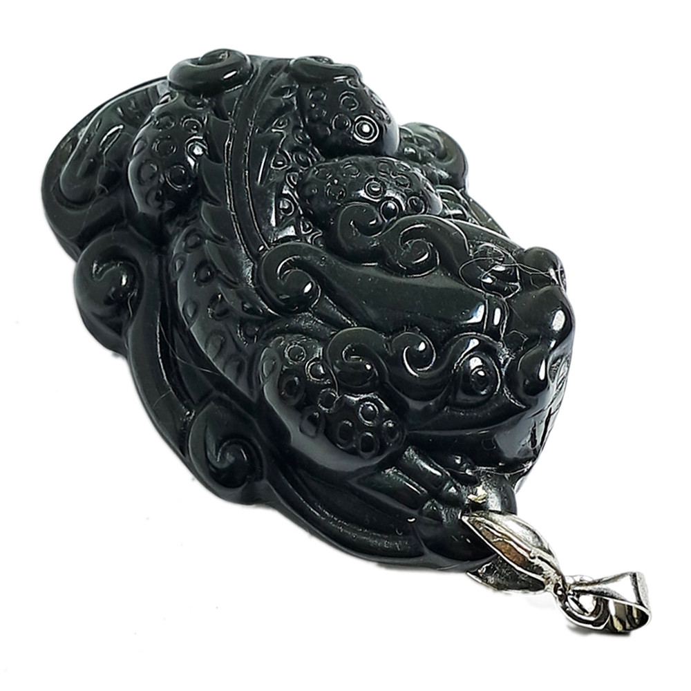 招財貔貅黑曜石墜飾【十方】148573