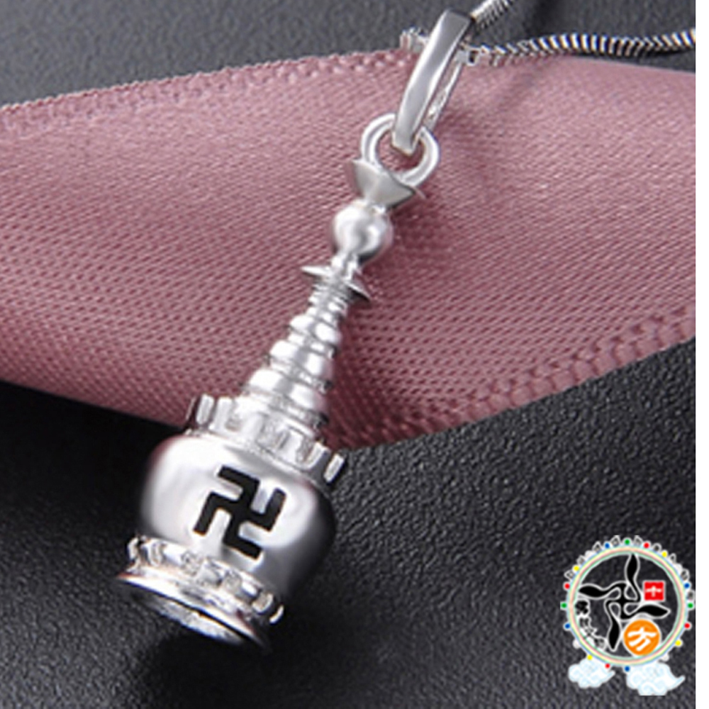 卍 佛塔{ 925純銀}墜飾【十方】149190