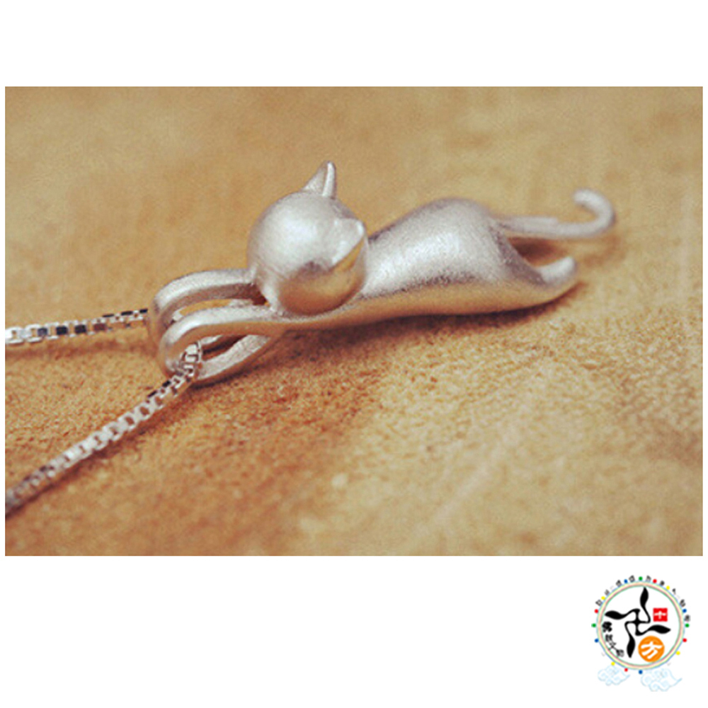 遇見貓咪925純銀項鍊【十方】149274