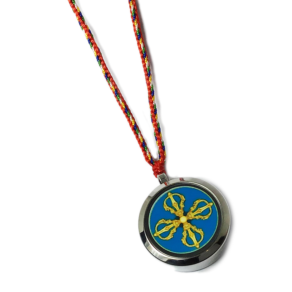 蓮花生大士 鈦鋼嘎屋五色線項鍊【十方】149429