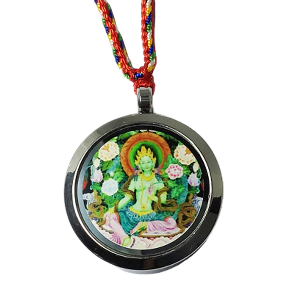 綠度母 鈦鋼嘎屋五色線項鍊【十方】149427