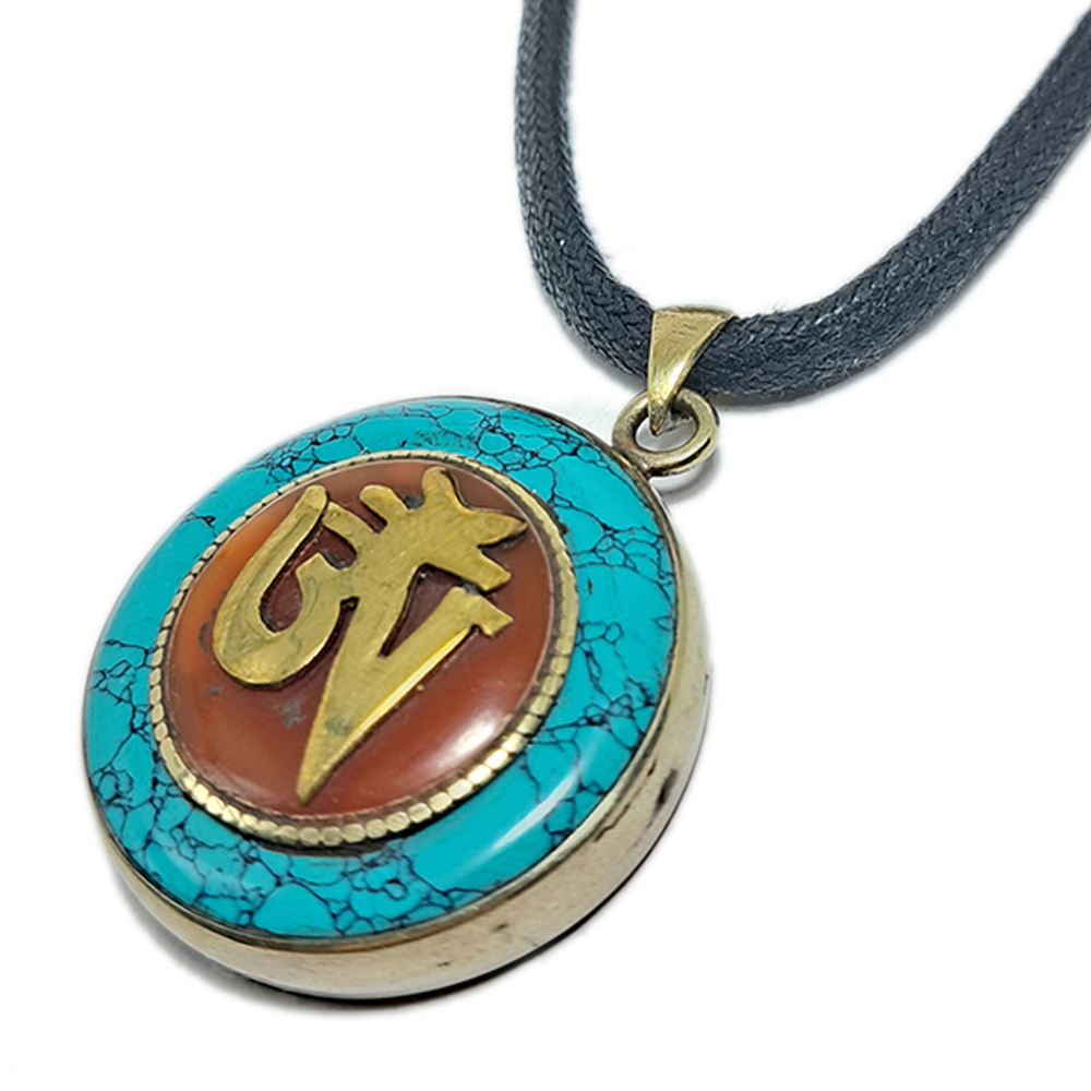 嗡 綠松石 嘎屋 項鍊【十方】151000