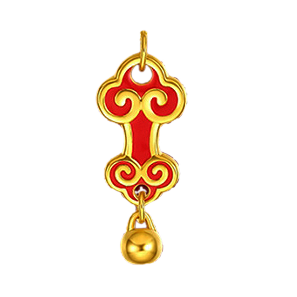 如意鈴鐺 沙金 墜飾【十方】151130