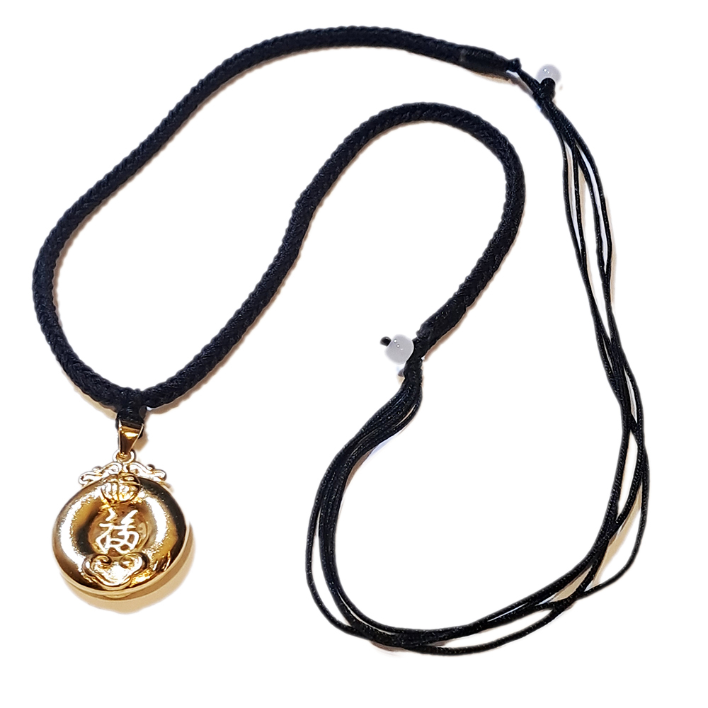 金福平安扣 沙金項鍊【十方】151131