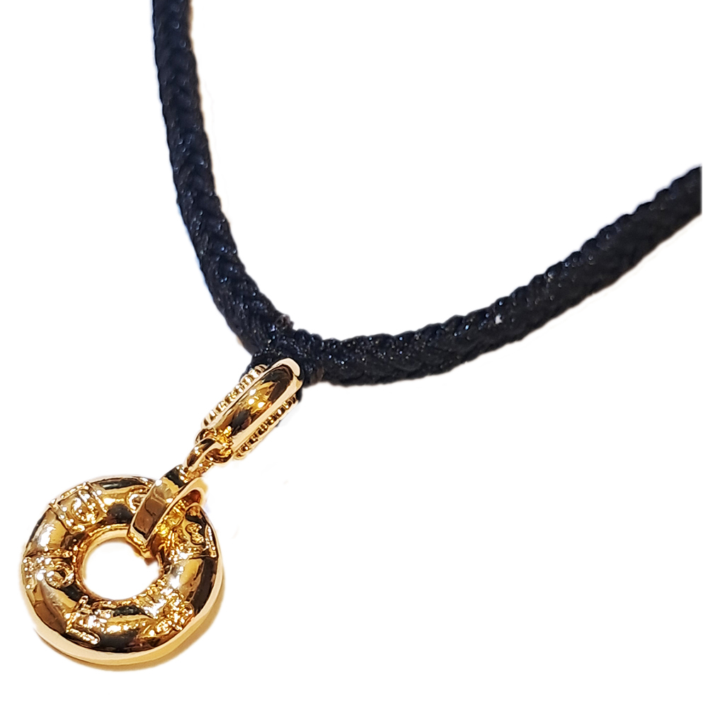 六字真言 平安扣沙金項鍊【十方】151132