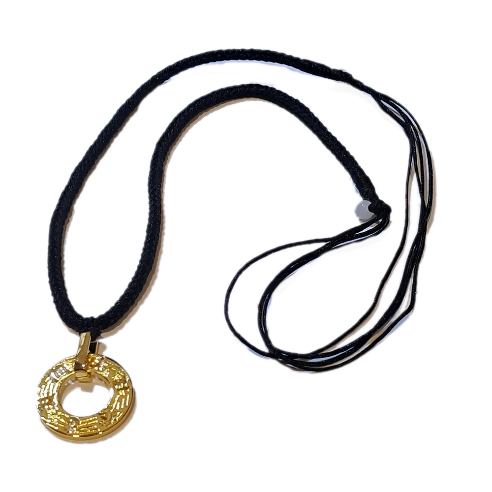 六字真言 平安扣 沙金 項鍊【十方】151151