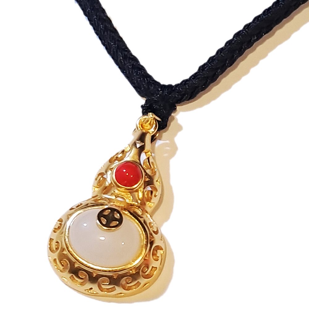 葫蘆 和田玉 沙金 項鍊【十方】151316