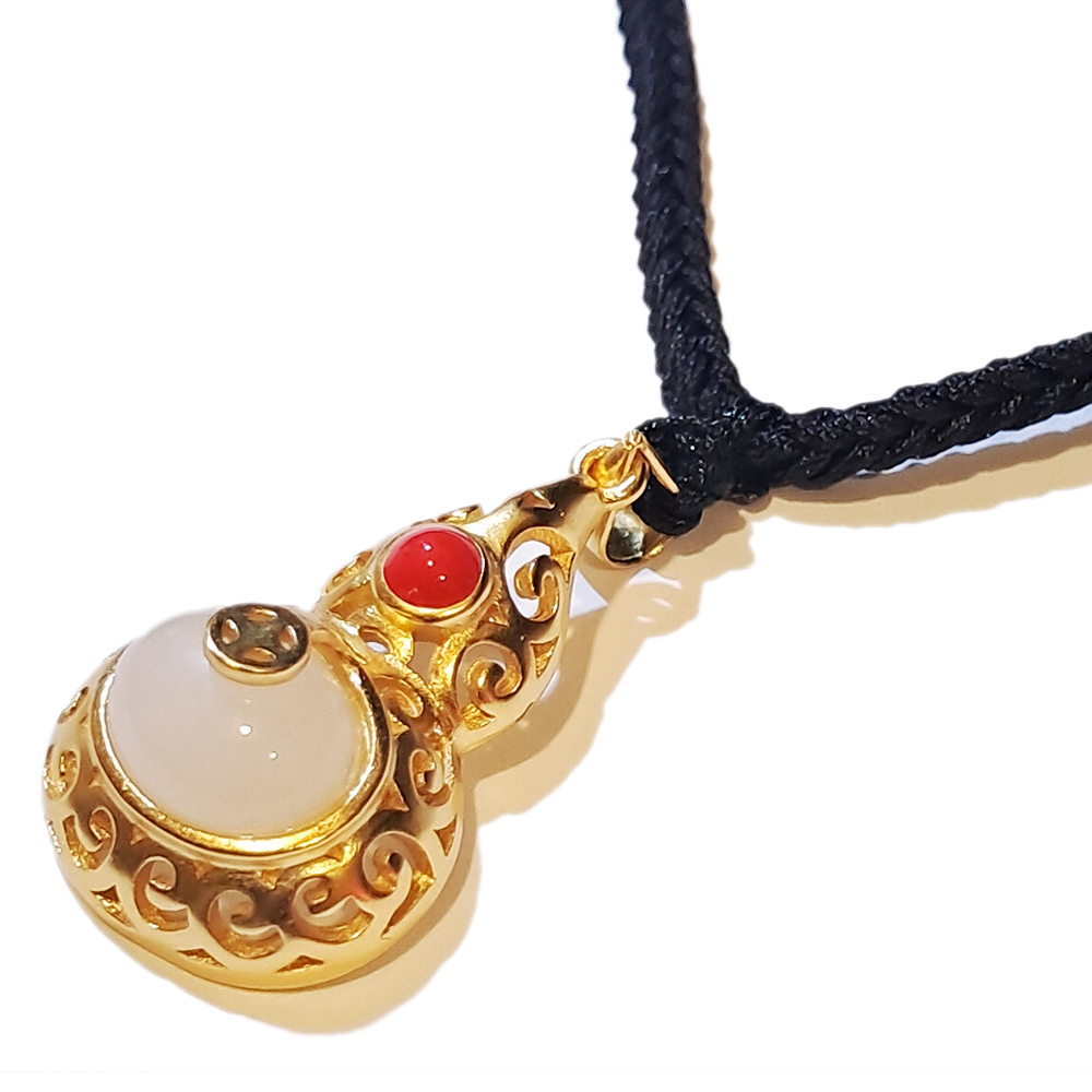 葫蘆 和田玉 沙金 項鍊【十方】151316