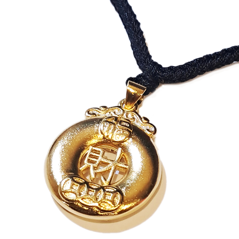 金財 平安扣沙金項鍊【十方】151317