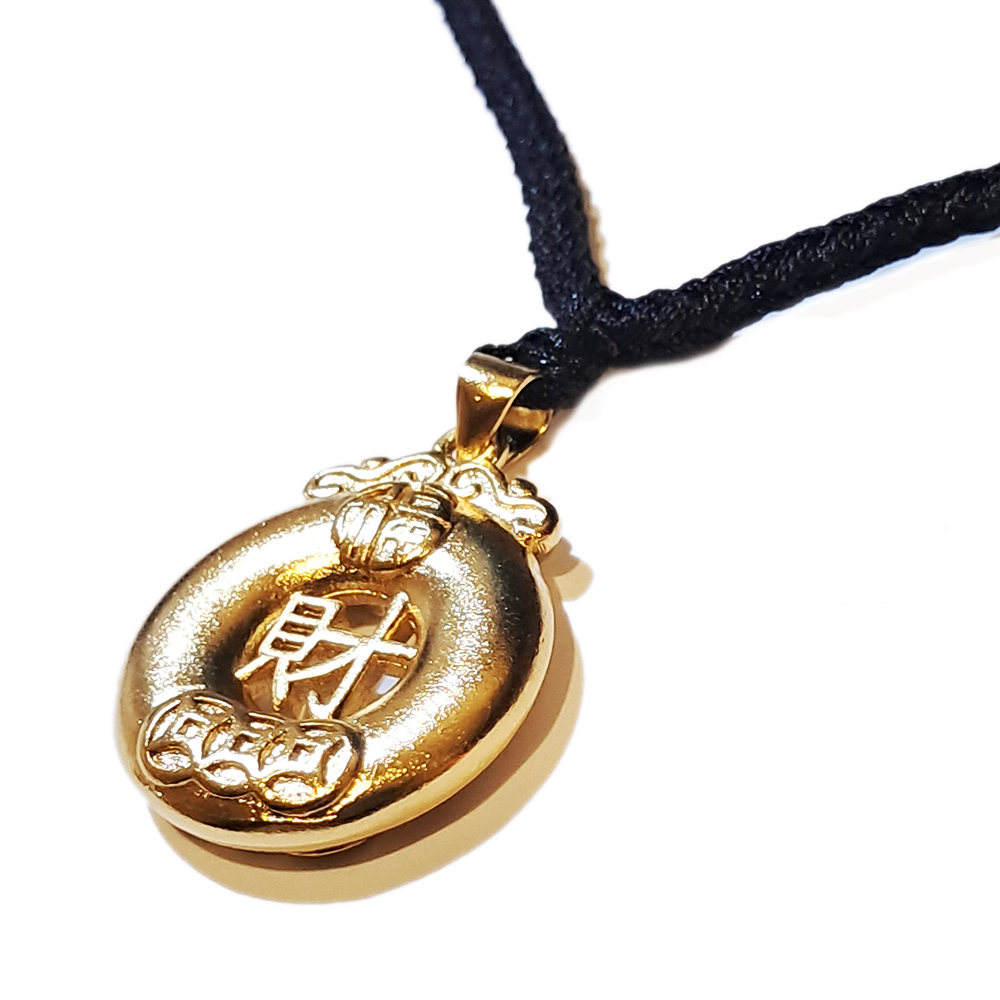 金財 平安扣沙金項鍊【十方】151317