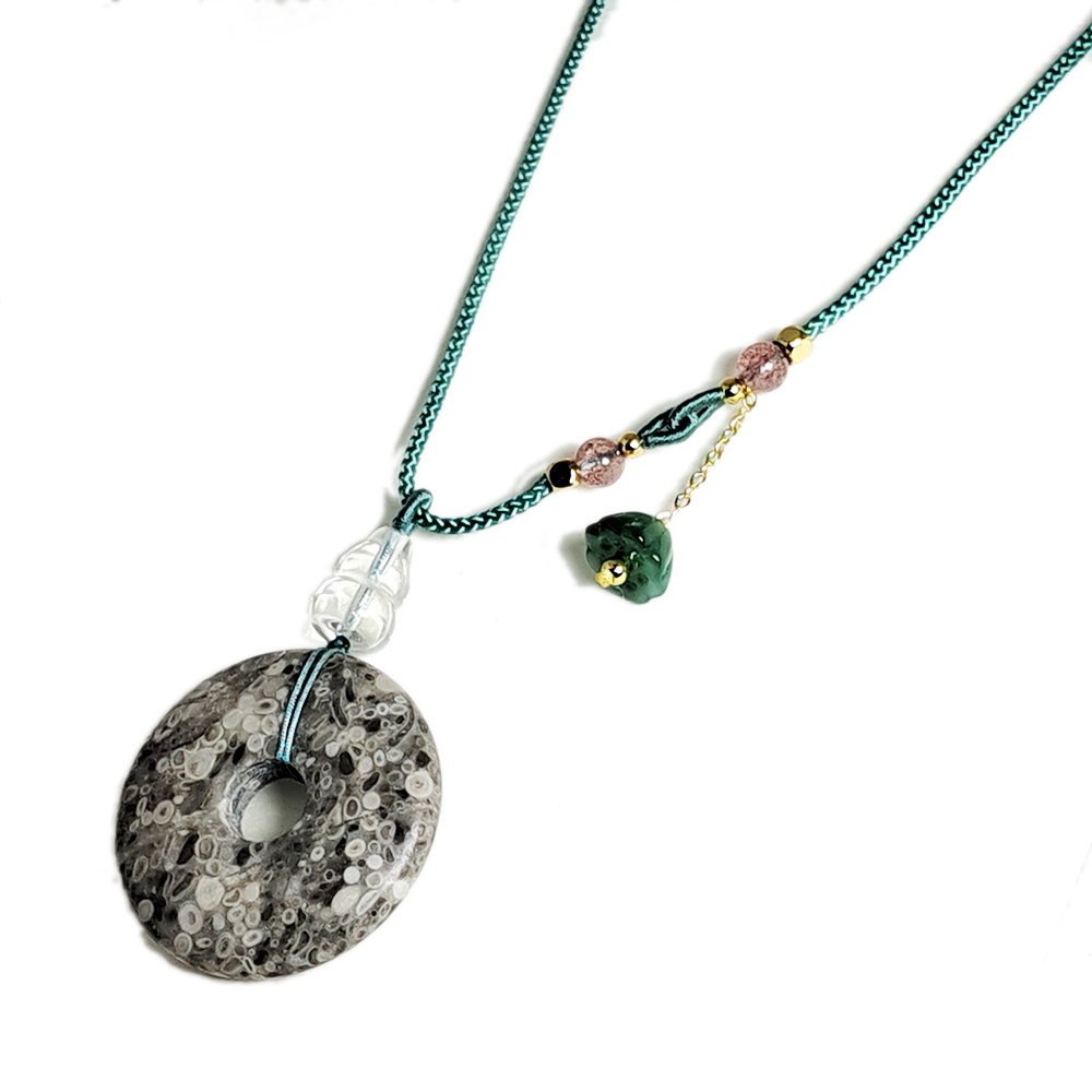 龍宮舍利{平安扣}中國結項鍊【十方】151615