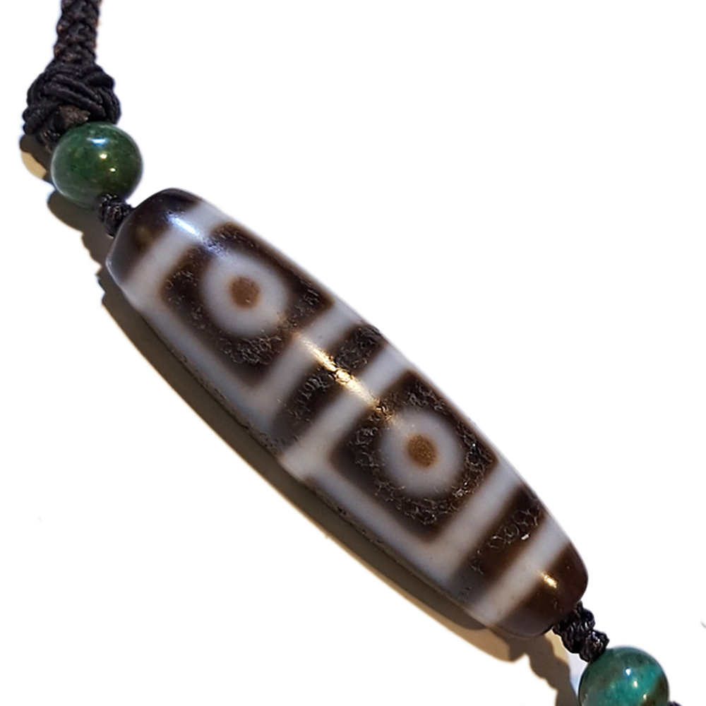 四眼天珠 旭日東昇 中國結項鍊【十方】151489